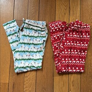 MeUndies Pajama Pants Bundle Christmas Holiday Print Soft Lounge Women Small